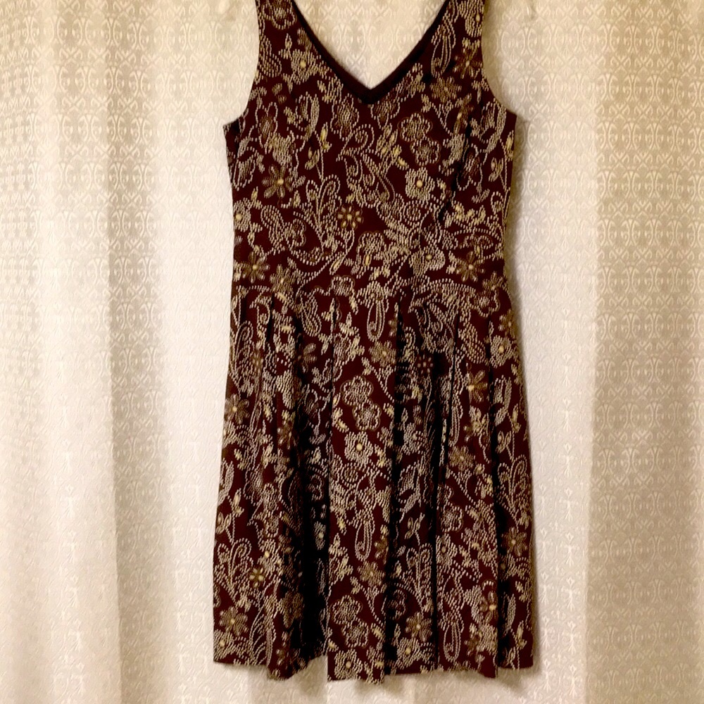 Petite Sophisticate brown dress - Picture 2 of 5